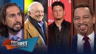 Mahomes on if he's underpaid, Brou grades Jerry Jones' 'relevant' quote | NFL | FIRST THINGS FIRST