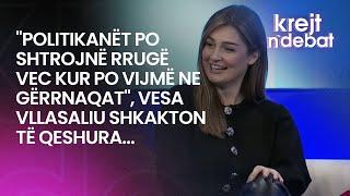 "Politikanët po shtrojnë rrugë vec kur po vijmë ne gërrnaqat", Vesa Vllasaliu shkakton të qeshura...