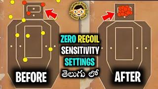 BGMI Sensitivity Settings TELUGU | Zero Recoil SETTINGS Telugu