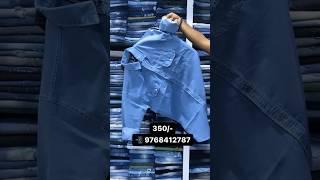 Denim shirts only 350/- || high quality in budget #shorts #kingchoice70 #shirts #denim #trending