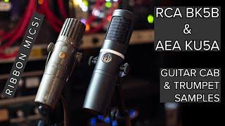 AEA KU5A & RCA BK5B Ribbon Mics - Guitar Cab and Trumpet Audio Samples (NO TALKING!)