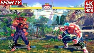 Evil Ryu vs Hakan (Hardest AI) - Ultra Street Fighter IV