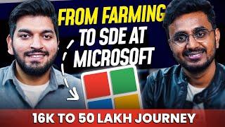 BCA / MCA Student Cracked MICROSOFT || Farmer's Son DREAM Placement