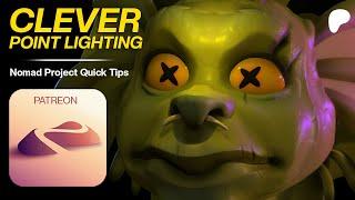 Better GLOW effect with Point Light: Nomad Sculpt Quick Tips