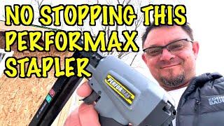 YOUTUBE STUDIO BUILD ADDITION. MENARD’S Performax Pneumatic 20-Gauge T50 Narrow. UNNBOXING & REVIEW