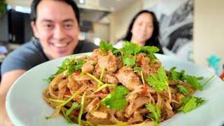 First Time Cooking Phad Thai Noodles