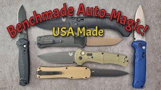 Benchmade Auto Blade Round-up!  Some Versatile Automatic Knives, USA Made!