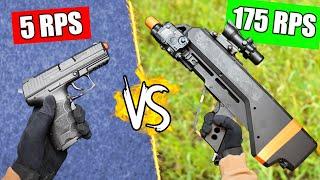 Slowest vs Fastest Airsoft Guns!