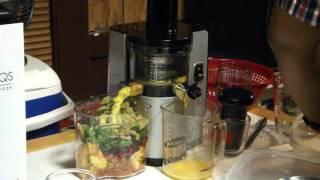 Masticating Juicer Juicing Mango - Omega VSJ843QS