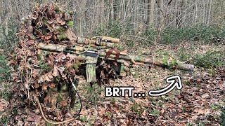 GHILLIE SUIT holds his position with SILENT KYTHERA. (Airsoft Gameplay)