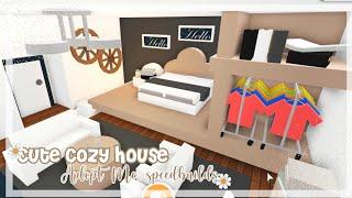 ⋆ Cute cozy home speedbuilds + TOUR! - Adopt Me! ||「 soft daisy 」⋆ 