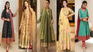 Stylish Angrakha Frock & Kurti Designs Ideas For Girls | Winter Season 2022-23 | THE FASHION WORLD