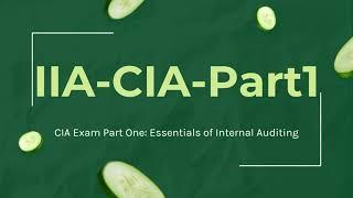 [Updated Dumps] Dumpsinfo IIA-CIA-Part1 CIA Exam Part One: Essentials of Internal Auditing