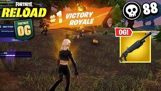 88 Elimination Solo vs Squads | Fortnite Reload High Kill OG Gameplay (Keyboard & Mouse)