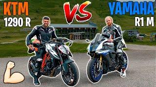 YAMAHA R1M vs KTM 1290 SUPERDUKE R  (quale va più forte?)