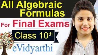 All Algebra Formulas For Class 10 Maths Formula