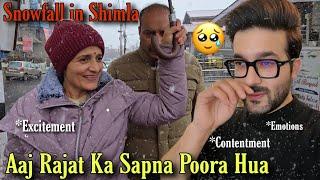 Aaj Rajat Ka Sapna Poora Ho Gaya || Snowfall In Shimla || Jyotika and Rajat