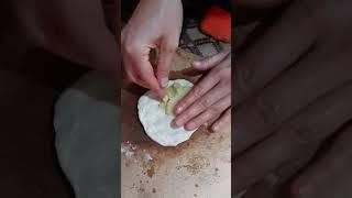 Cooking delicious potato pies! #cooking #shorts