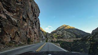 Million Dollar Highway from Ridgeway to Silverton among Early Foliage