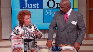 Cathy Mitchell: Pizza in a crockpot? || STEVE HARVEY