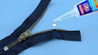 Tailors Don't Want You To Know This Method! Fix Broken Zipper in 2 Minutes