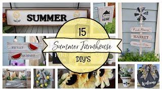 15 High End Summer Farmhouse DIY's | EASY & BUDGET Friendly Projects