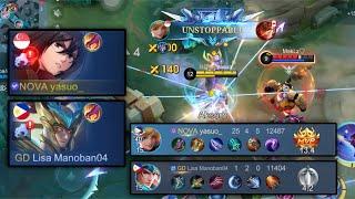 FANNY HYPER CARRY!! MY TEAMMATE TROLLS IN RANK GAME (2 RETRIBUTIONS) | MLBB