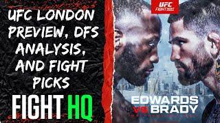 UFC London Preview, DFS/Betting Analysis, and Fight Picks | Fight HQ