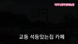 경주 교동 옛느낌을 느낄수 있는 석등있는 카페.