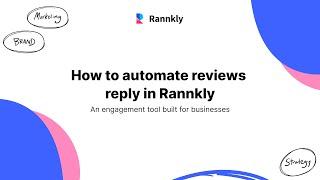 How to automate review reply in rannkly