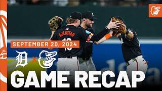 Tigers vs. Orioles Game Recap (9/20/24) | MLB Highlights | Baltimore Orioles