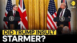 Trump LIVE: Trump Insults UK PM Kier Starmer During Press Conference? | Starmer LIVE | WION