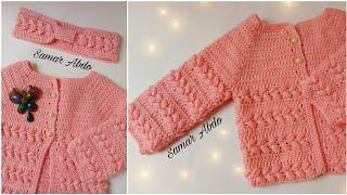 #كروشيه جاكت بناتى مميز لاى مقاس خطوة بخطوة بالتفصيل How to make a crochet jacket