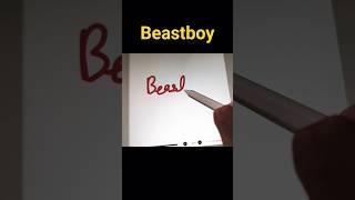 How to write Beastboy in cursive#Calligraphy for beginners#Simply cursive handwriting#shorts