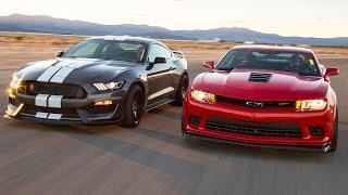 2016 Ford Mustang Shelby GT350R vs. 2015 Chevrolet Camaro Z/28 - Head 2 Head Ep. 71