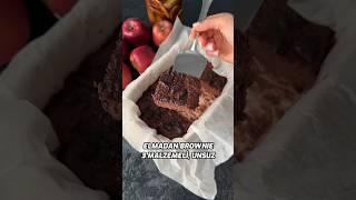 ELMADAN UNSUZ BROWNIE🫶3 MALZEMELİ, ŞEKERSİZ‍ #sağlıklı #glutensiz #glutenfree #healthy