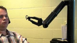 Taking off your earset with the iARM robotic arm