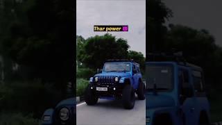 Thar power 2024 #viral #shortfeed #mahindrathar #thar #jeep #4x4 #4k #1k #suv #100k #1m