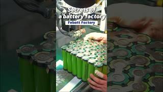 Insane Speed! See How Lithium Batteries Are Made#febatt #machine #shorts