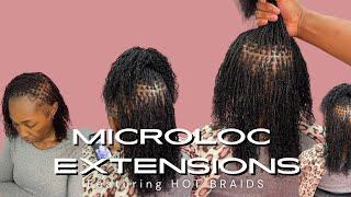 Microlocs on Short Hair | Microloc Extensions Tutorial