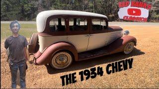 Let’s take a ride in a 1934 Chevrolet sedan!