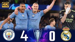 Crazy match Manchester City Destroyed   Real Madrid/Second leg of the UCL semi-final [2023]  4K