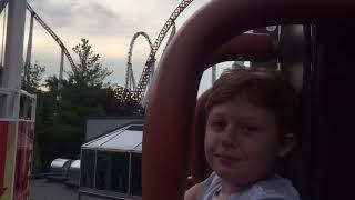 Harper Rides the Hershey Drop Tower