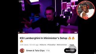 KSI Reacts To KSI Lamborghini In Miniminter's Setup 