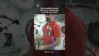 How Astronauts Brush Their Teeth in Space - Chris Hadfield Explains How It’s Done! #shortsfeed