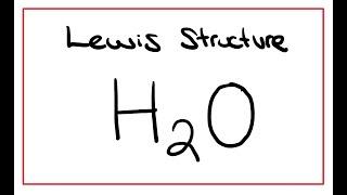 H2O (Water) Lewis Diagram