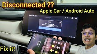 Apple Car/ Android Auto disconnected ??  no problem.. try this..