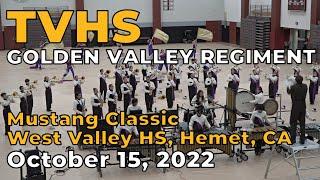 TVHS Band and Color Guard October 15, 2022 - Mustang Classic