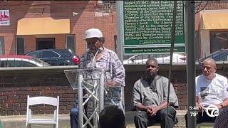 Historical Marker dedicated at Algiers Motel site