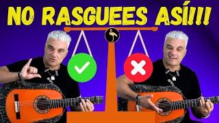 NO RASGUEES ASÍ!! TRUCAZO para que tu RASGUEO suene MUY FLAMENCO